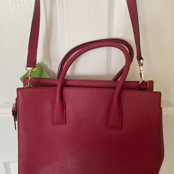Kate Spade Bag/Tote/Satchel Crimson/Cranberry- NWT - - Picture 2 of 4
